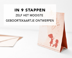 In 9 stappen naar het mooiste geboortekaartje